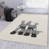Kaws Along The Way Brown Kaws Rug Home Decor
