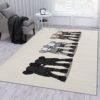 Grey Kaws Sit Down Kaws Rug Home Decor