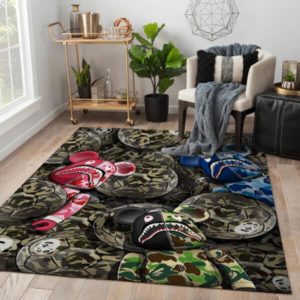 Kaws Bape Gifts Kaws Rug Home Decor