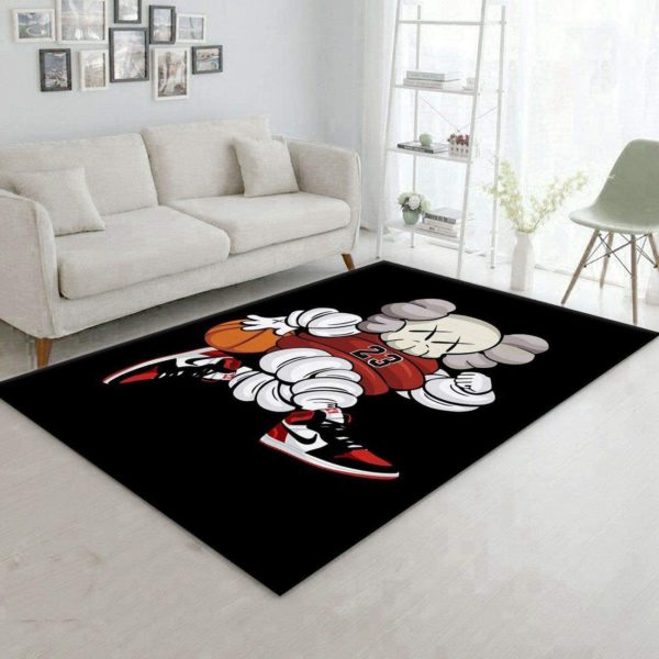 Kaws Companion Jordan Sneaker Rug Home Decor