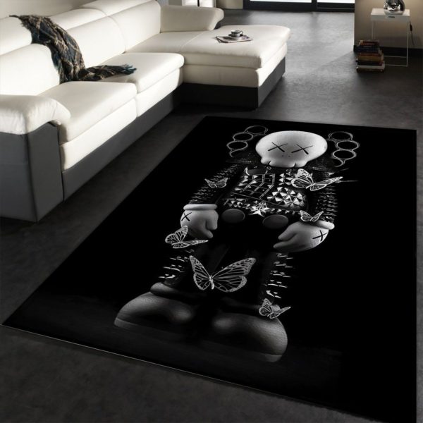 Kaws Fashion Butterfly Kaws Rug Home Decor