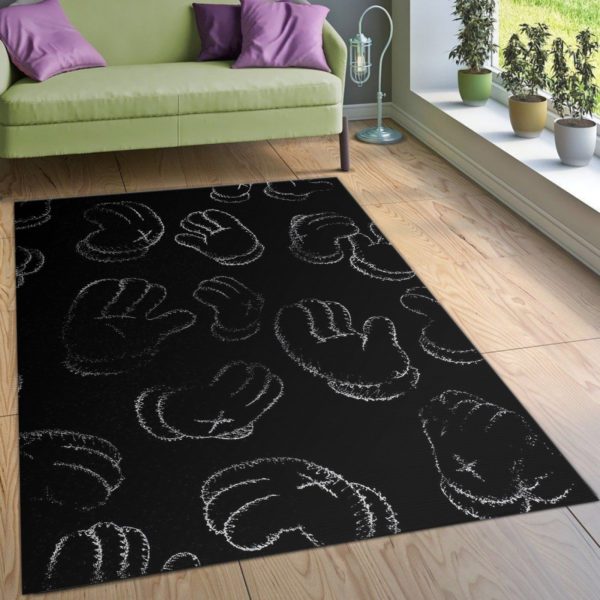 Kaws Hand Pattern Kaws Rug Home Decor