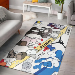 Kaws Off-white Air Jordan Sneaker Rug Home Decor