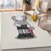 Kaws Red And White Anatomy Kwas Rug Home Decor