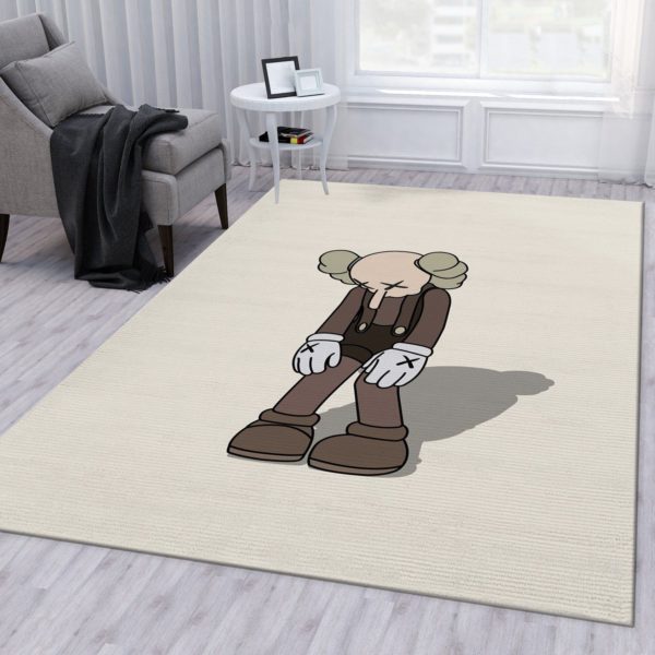 Kaws Small Lie Figure Brown Kaws Rug Home Decor