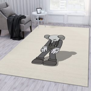 Kaws Small Lie Figure Grey Kaws Rug Home Decor