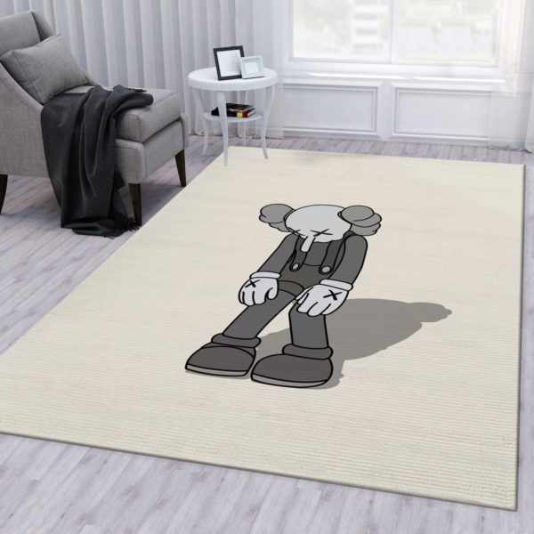 Kaws Small Lie Figure Grey Kaws Rug Home Decor