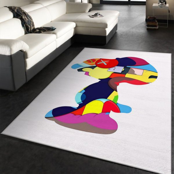Kaws Snoopy Colorful Kwas Rug Home Decor