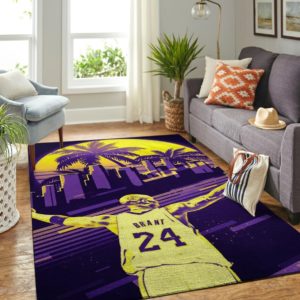 Kobe Bryant Legend 24 Lakers Sport NBA Rug Home Decor