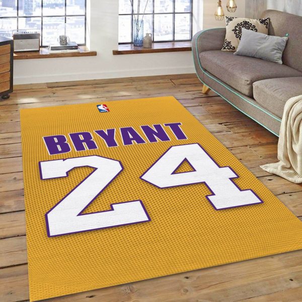 LA Lakers Bryant 24 Gifts NBA Rug Home Decor