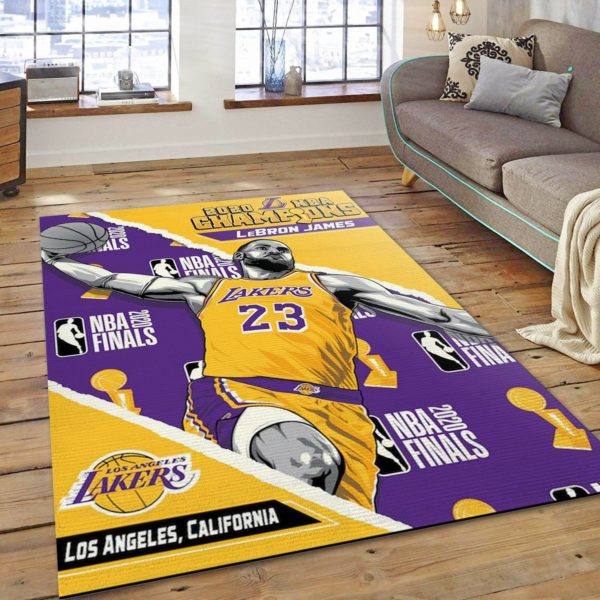 LA Lakers Lebron James 23 NBA Rug Home Decor