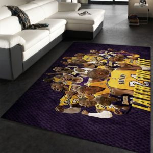 Laker For Life Kobe Bryant NBA Rug Home Decor