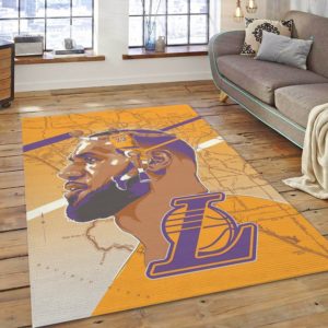 Lebron James Laker Los Angeles NBA Rug Home Decor