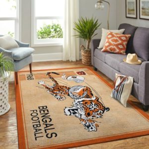 Lion Cincinnati Bengals NFL Living Room Carpet Rug Home Decor