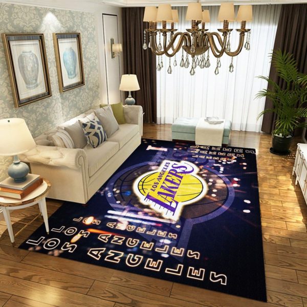Los Angeles Lakers Gifts NBA Living Room Carpet Rug Home Decor