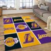 Los Angeles Lakers Logo NBA Rug Home Decor