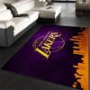 Los Angeles Lakers Skyline Gifts NBA Rug Home Decor