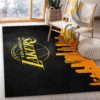 Los Angeles Lakers Violet Living Room Rug NBA Rug  Home Decor