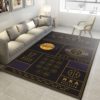 Los Angeles Lakers World Titles NBA Rug Home Decor