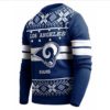 Los Angeles Rams Football Team Logo Custom Name Personalized Christmas Ugly Sweater