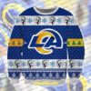 Los Angeles Rams Football Team Logo Custom Name Personalized Christmas Ugly Sweater