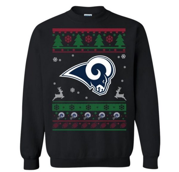 Los Angeles Rams Logo NFL Football Christmas Ugly Sweater