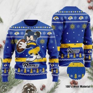 Los Angeles Rams Mickey Mouse Funny Christmas Ugly Sweater