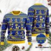 Los Angeles Rams Logo Checkered Flannel Christmas Ugly Sweater