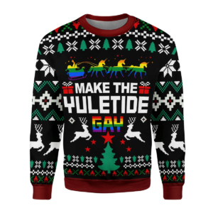 Make The Yuletide Gay Christmas Ugly Sweater