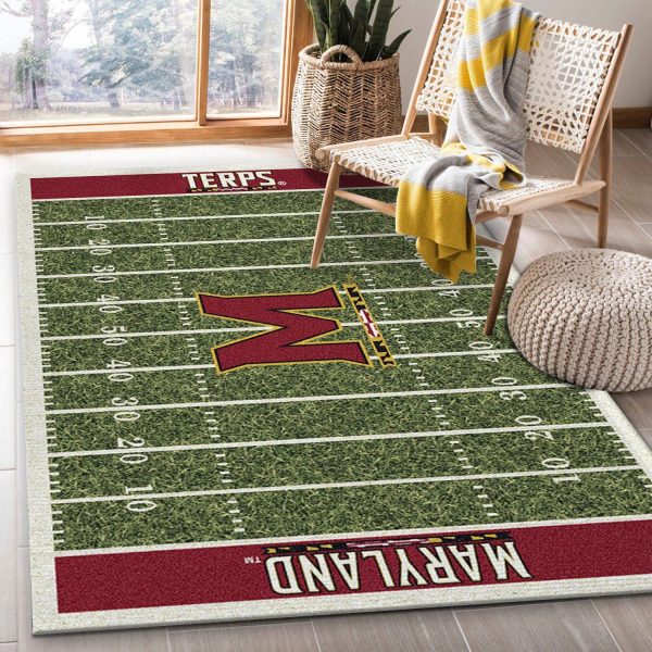 Maryland Terps Team Home Field NFL Living Room Carpet Rug Home Decor Maryland Terps Team Home Field NFL Living Room Carpet Rug Home Decor