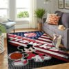 Mickey Mouse Disney Atlanta Hawks NBA With Flag American Living Room Carpet Rug Home Decor