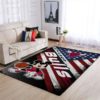 Mickey Mouse Disney Brooklyn Nets NBA With Flag American Living Room Carpet Rug Home Decor