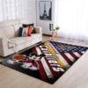 Mickey Mouse Disney Cleveland Cavaliers NBA With Flag American Living Room Carpet Rug Home Decor