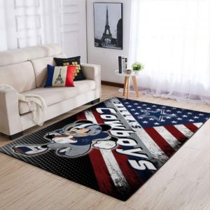 Mickey Mouse Disney Dallas Cowboys NFL Living Room Carpet Rug Home Decor
