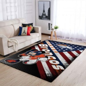 Mickey Mouse Disney Denver Broncos NFL Living Room Carpet Rug Home Decor