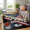 Mickey Mouse Disney Denver Nuggets NBA With Flag American Living Room Carpet Rug Home Decor
