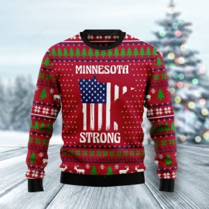 Minnesota Strong USA Christmas Ugly Sweater