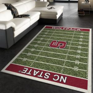 NC State Wolfpack Team Home Field NFL Living Room Carpet Rug Home Decor