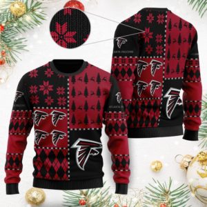 NFL – Atlanta Falcons Logo Christmas Ugly Sweater