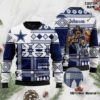 Dallas Cowboys Snoopy Custom Ugly Christmas Sweater, Cowboys NFL Christmas Ugly Sweater