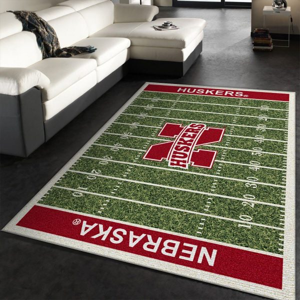 Nebraska Huskers Team Home Field NFL Living Room Carpet Rug Home Decor Nebraska Huskers Team Home Field NFL Living Room Carpet Rug Home Decor
