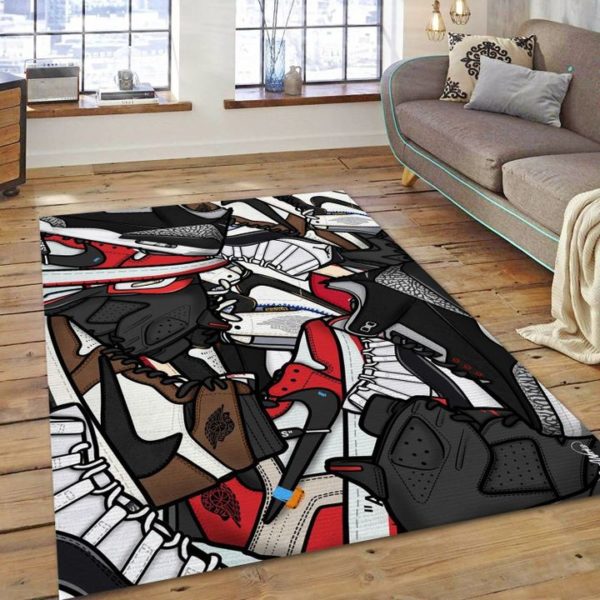 Nike Air Jordan Michael Sneaker Rug Home Decor