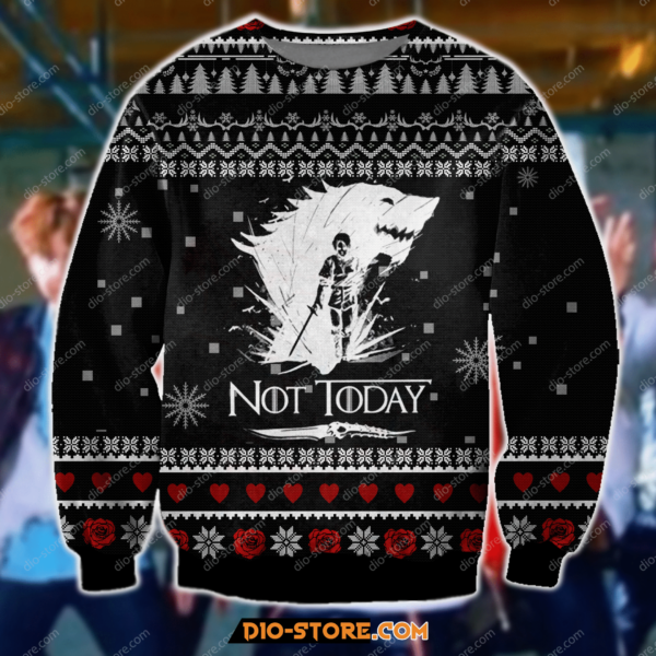 Not Today Game Of Thrones Christmas Ugly Sweater