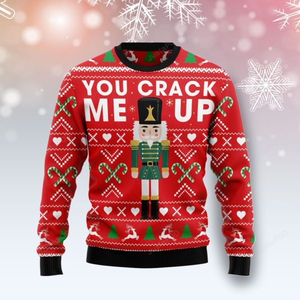 Nutcracker You Crack Me Up Christmas Ugly Sweater