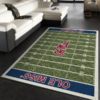 Skull Flower Calavera Buffalo Bills NFL Living Room Rug Floor Decor Home Decor