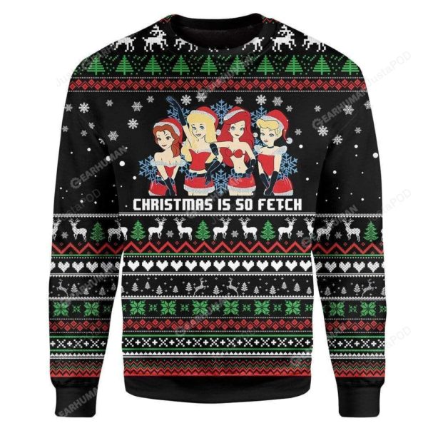 Princess Disney Santa Christmas Ugly Sweater
