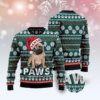 Pug Dog Santa Cute Paws Christmas Ugly Sweater