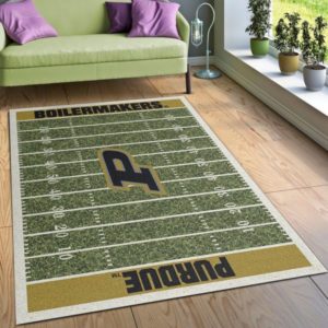 Purdue Boilermakers Team Home Field NFL Living Room Carpet Rug Home Decor