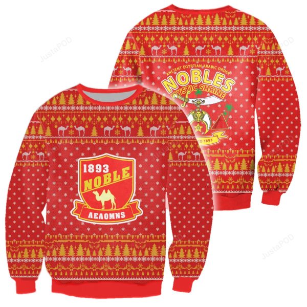Pyramid Noble Shriner AEAONMS 1893 Christmas Ugly Sweater