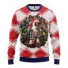 Reindeer Pug Dog Boston Red Sox Christmas Ugly Sweater
